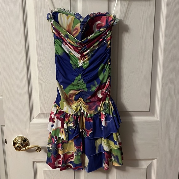 Thiago Puga Tirotti S Multicolor Strapless Dress (with padding) - Picture 7 of 8